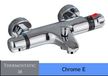 StarTech Thermostatische douchekraan - Wandmontage mengkraan - Bediening met twee hendels - Regeling van warm en koud water - Geschikt voor bad en douche - Messing - Chroom