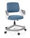 Icecat Chaise de bureau pivotante pour enfants et adolescents, tissu, bleu, réglable en hauteur