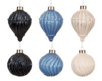 Decoris Kerstbal glas d8cm a6