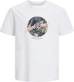 JACK&JONES Jongens T-shirt met korte mouw en ronde hals, maat 164, katoen, wit