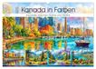 Kanada Calvendo Kanada in Farben. Aquarelle zwischen Skyline und Wildnis (Wandkalender 2027 DIN A2 quer)