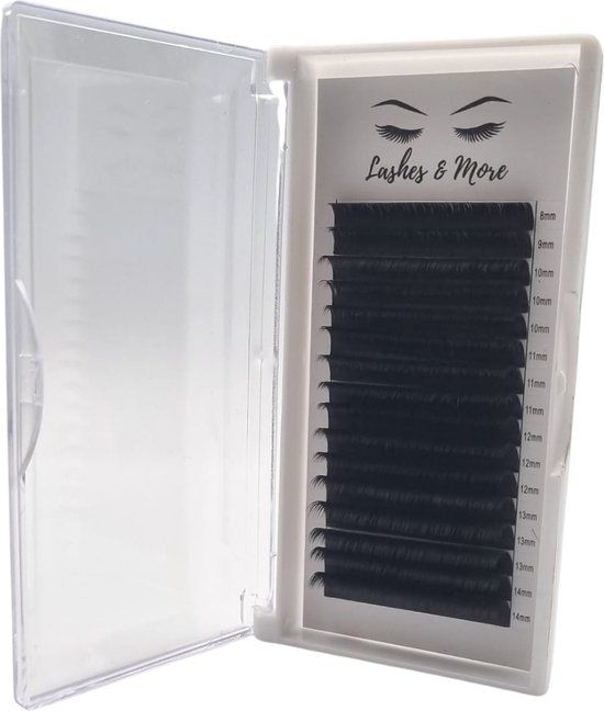 Lashes & More Autofan Lashes - D Krul - 0.05 - Mixed Length - Black
