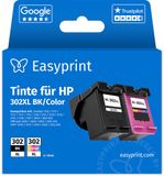 Easyprint Inktpatronen voor HP 302XL Multipack (BK/C/M/Y) XL Cartridge