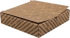 DEPA® Minipizzadoos - Mini - kraftkarton - 85x85x20mm - vegetale - bruin/zwart - 500 stuks