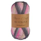 Utopia Crafts Re-Colour Knitting & Crochet Yarn 100g (Grey Blossom)