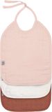 Lässig Lassig Powder Pink/Milky/Rust 3 Stuks Hydrofiel/Terry Medium Slab 1312026994