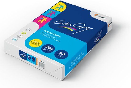 Color Copy Papier - A3 - 250 gram - 125 vel - Wit