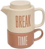 ATMOSPHERA CREATEUR D'INTERIEUR Théière Break Time 450ml beige