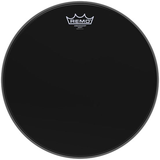 Remo Ambassador Ebony 18" Tom Batter/Reso - 0757242151655