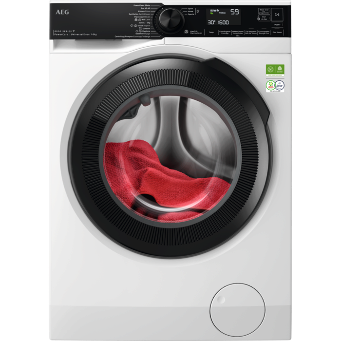 AEG LR86CBC86 8000 Series PowerCare UniversalDose Washing Machine