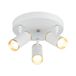 Opviq Elegante metalen kroonluchter met antieke lakafwerking, diameter 5,5 cm cap, 3 x GU10-lampen inbegrepen, 220-240 V, perfect voor moderne woonruimtes, IP20-rated