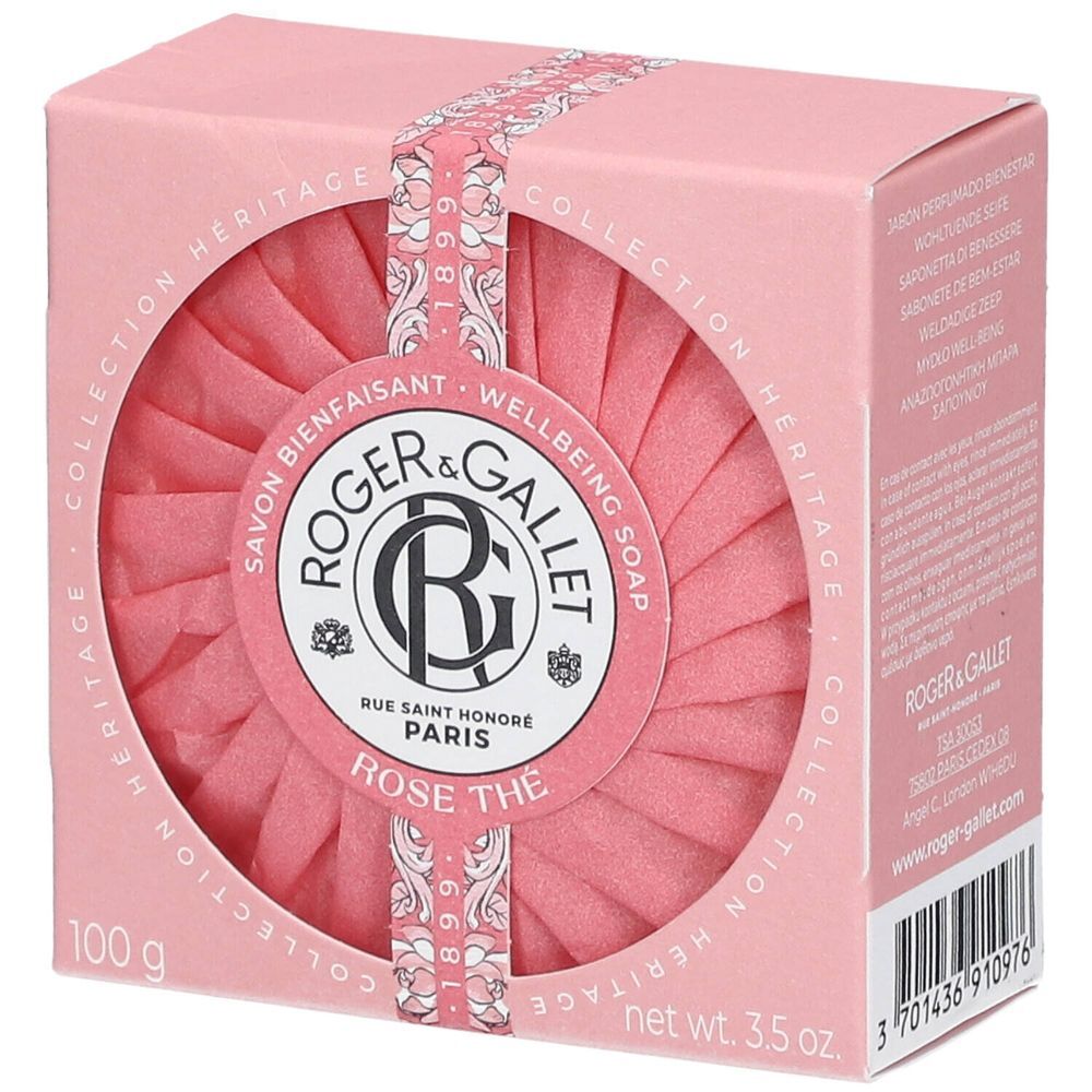 Roger & Gallet Roger & Gallet Rose Thé Wellbeing Soap 100 g zeep