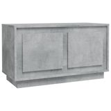 VidaXL TV meubel & entertainment center 80x35x45 cm bewerkt hout betongrijs