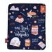 OEM Allecto Plus Navy rPet Boekhoes met rits en voorvak voor paperback boeken