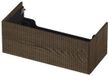 INK - Onderkast 1 Lade Push 2 Open Verticaal Gefreesd Bestaande Uit - 1000x450x376 Mm - Massief Eiken Charcoal