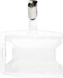 Durable reXycle® 896219 Pashouder clip, jojo, ketting, textielband, 25 stuk(s), Transparant