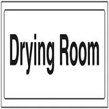 VSafety Droogkamer Deurbord - 300mm x 100mm - Zelfklevende Vinyl