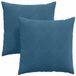 vidaXL - Zitkussens - 2 stuks - Blauw - 80 x 80 cm - Corduroy stof