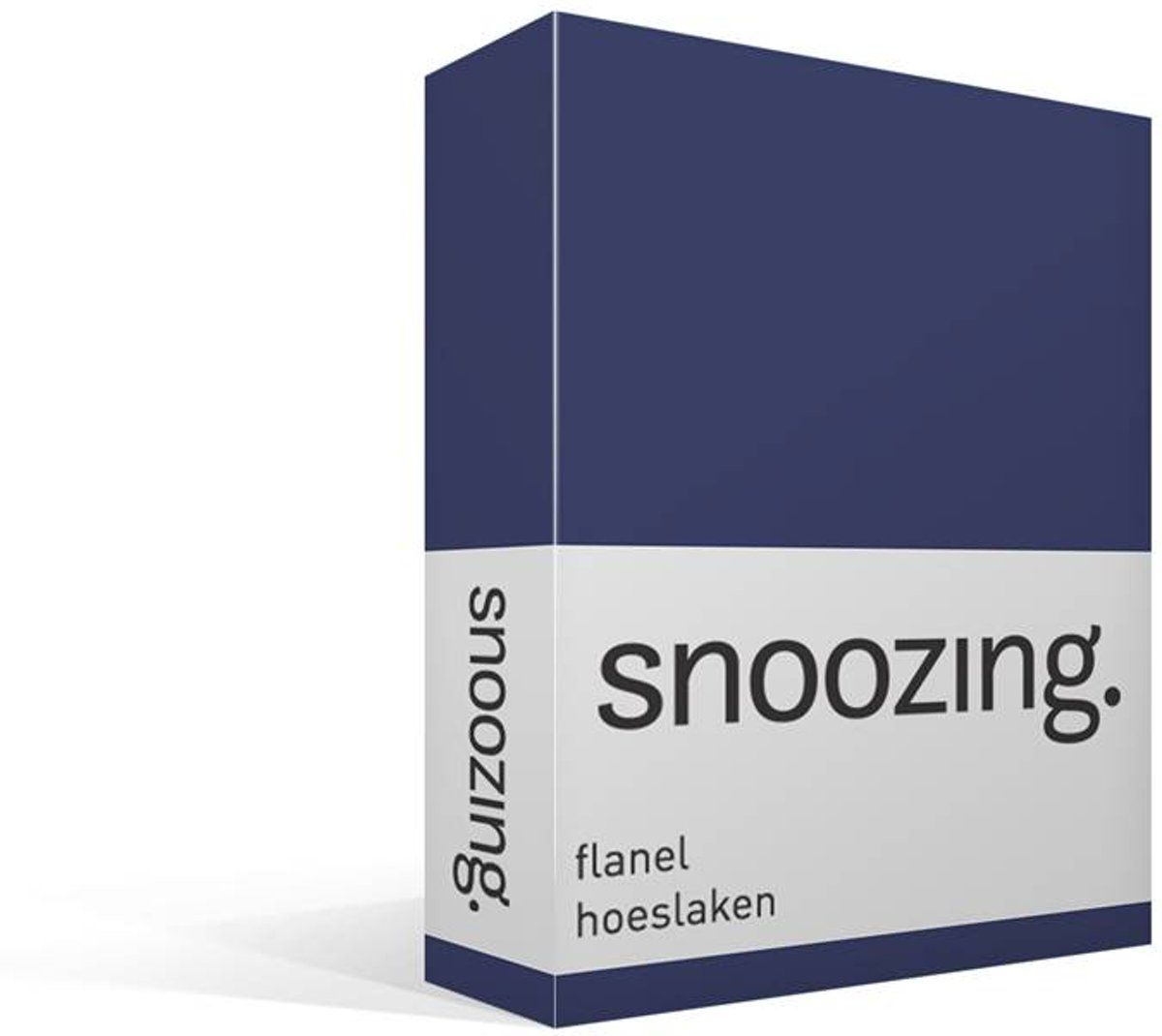 Snoozing Flanel Hoeslaken - 1-persoons (80/90x200 cm) - Blauw