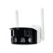 PNI Videobewakingscamera IP590, draadloos, met IP, dubbele lens, 2 x 2 MP, 180 graden, micro-SD-kaartsleuf