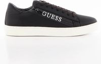 GUESS Todi Lage Sneakers Mannen Zwart Synthetisch Rubber Ritssluiting/Veters Maat 44