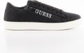 GUESS Todi Lage Sneakers Mannen Zwart Synthetisch Rubber Ritssluiting/Veters Maat 44