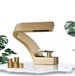 Unyqoos® Messing enkeldraaiknop wastafelmengkraan met watervaluitloop