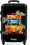 NoBoringSuitcases.com® Koffer groot - Rolkoffer lichtgewicht - Stapel koffers als street art - Reiskoffer met 4 wielen - Grote trolley XL