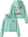 Name it Hoodie Cropped Pool Blue