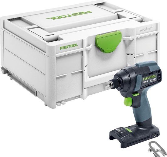 Festool TID 18-Basic 18V Li-Ion Accu Slagschroevendraaier (body) in Systainer - 180Nm - Koolborstelloos