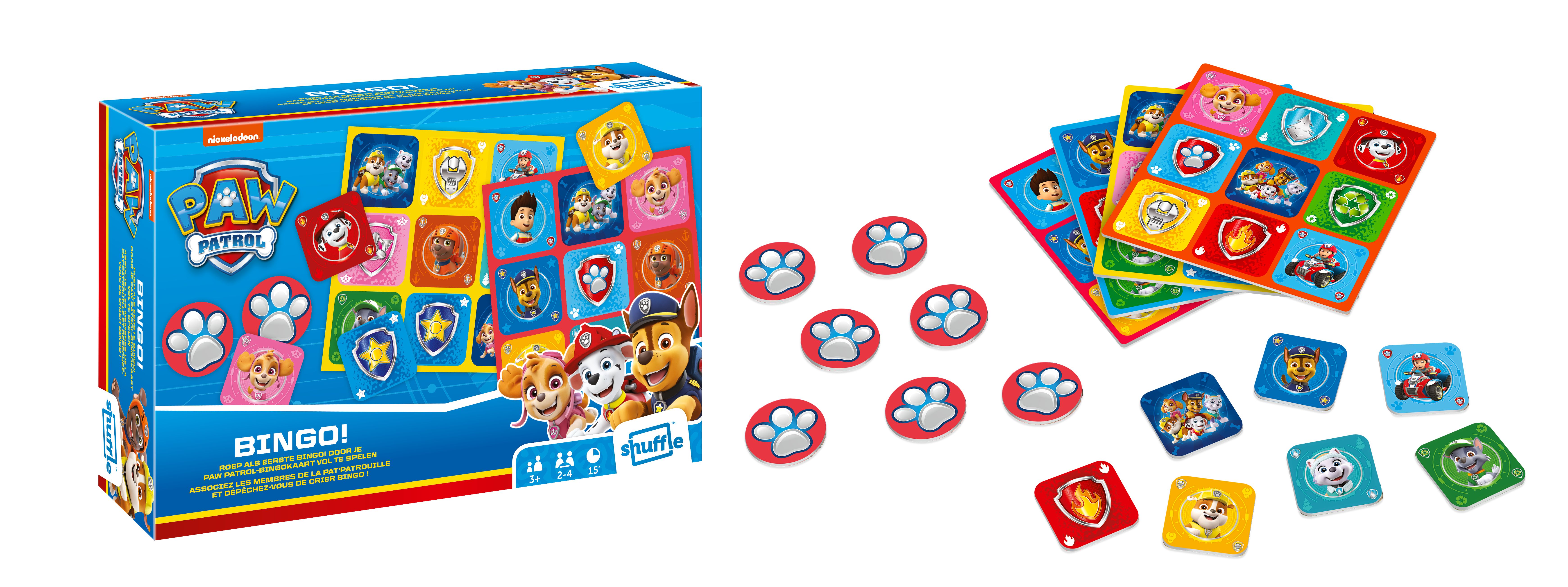Shuffle Paw Patrol - Bingo - Board Game - Matching - Family Game