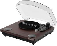 Majority Moto platenspeler - Bluetooth - draadloze muziekstreaming - Audio Technica AT3600L element - zwart
