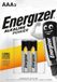 Energizer ALKALINE POWER AAA batterijen, 2 stuks