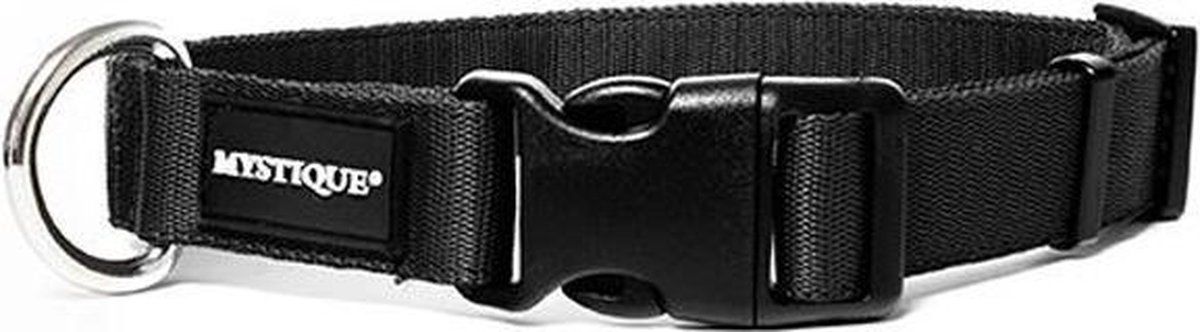 Mystique® Profi Reflex Halsband Aus Nylon, 30 Mm Breit, Neon Grün – Größe 40-50 Cm, Mit Klickschnalle & Reflektorstreifen
