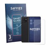 Savvies 3-pack screenprotectors voor Motorola ThinkPhone (voor + camera) - glas - transparant