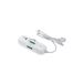 FANTON 474124 TRIAX meervoudig stopcontact 2 USB A en C, 1 bypass-Schuko-stopcontact, 2 bypass-stopcontacten, kabel 1,5 m, hoekstekker 10 A + veiligheidsschakelaar, wit