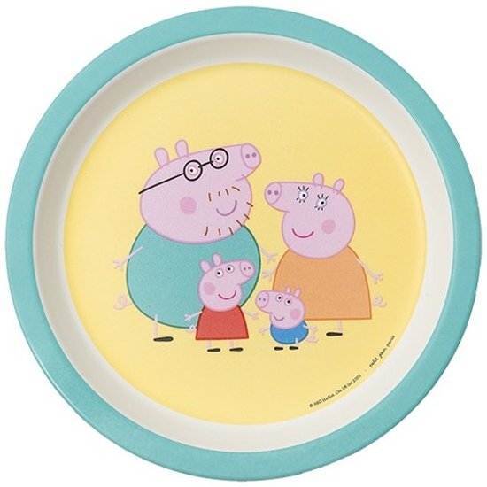 Petit Jour Paris Bord Peppa Pig 18cm met ouders Multicolor