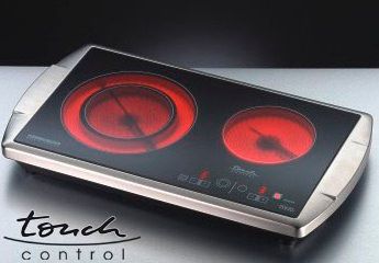 Rommelsbacher CT 3403/TC - Keramische kookplaat - Tafelmodel - Zwart/RVS