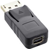 InLine 17196A DisplayPort male naar Mini DisplayPort female adapter Zwart