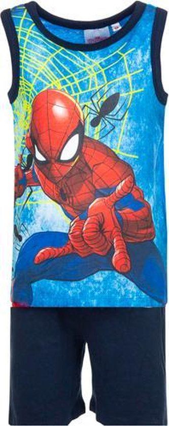 Merkloos / Sans marque Spiderman Shortama - Dark Blue - Size 98