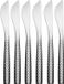 Alessi Colombina Fish Vismessen FM23/18, 6 stuks, RVS