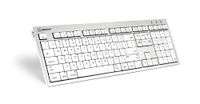Logickeyboard SKB-CWMU-UK USB QWERTY Brits Engels Zilver, Wit