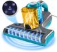 CLEANmaxx 3-in-1 mijtzuiger met 55 °C hete lucht, UV-C-licht en 15 kPa zuigkracht | Matraszuiger verwijdert 99,9% van de mijten | HEPA-filter voor mensen met allergieën en ultrasoon geluid, ideaal voor matrassen en bekleding