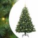 vidaXL Sapin de Noël artificiel avec 150 LED, Vert, 150 cm