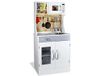 Teorema 40619 - keuken van hout voor kinderen van echte chef, met 4 vuurpunten, magnetron en dispenser om te vullen, hoogte 45 cm