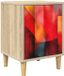 vidaXL Nachtkastje HEESCH Sonoma Eiken 36 x 33 x 50 cm Bewerkt hout