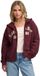 Superdry Athletic Essentials Relaxed Crop Sweatshirt Met Rits Rood, Paars L Vrouw