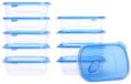 MyChoice Récipients alimentaires en plastique, 1000 ml, Bleu clair
