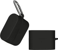 kwmobile Hoes geschikt voor Sony WF-1000XM6 - Siliconen cover voor oordopjes in zwart