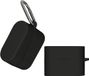 kwmobile Hoes geschikt voor Sony WF-1000XM6 - Siliconen cover voor oordopjes in zwart